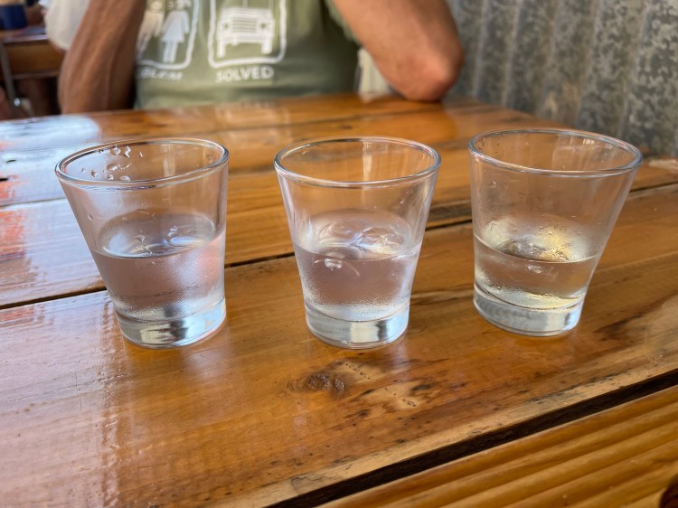 Which gin? At Hoochery for lunch.